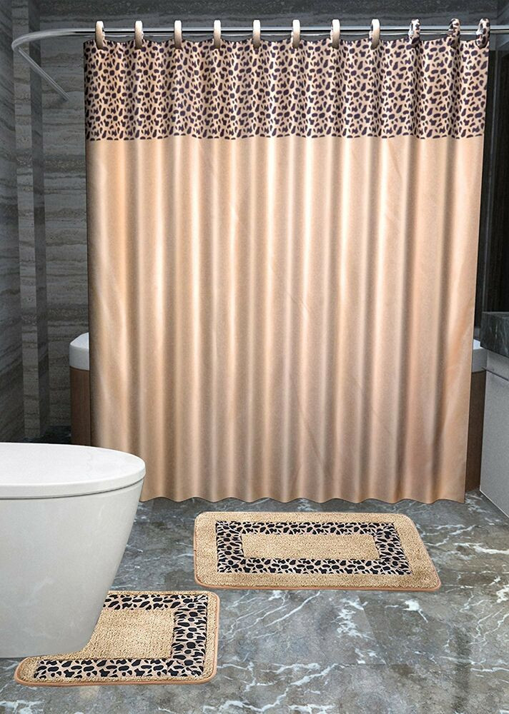 Best ideas about Bathroom Sets With Shower Curtain
. Save or Pin Leopard 15 PIece Bathroom Accessories Set Rugs Shower Now.