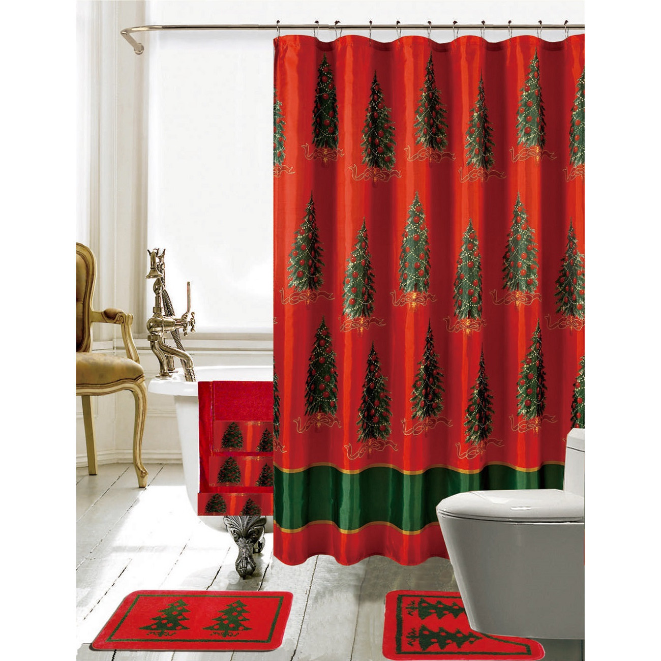 Best ideas about Bathroom Sets With Shower Curtain
. Save or Pin Daniels Bath Christmas Bathroom Decor 18 Piece Shower Now.