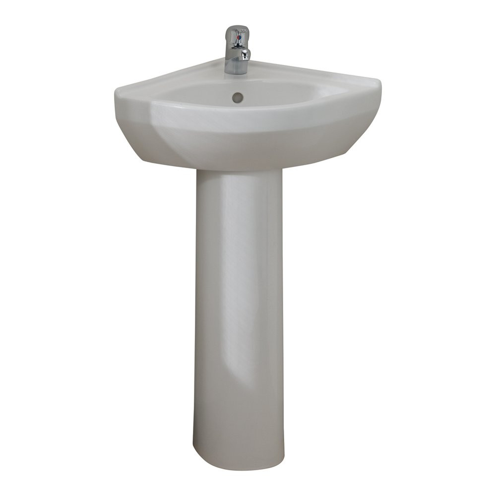 Best ideas about Bathroom Sink Lowes
. Save or Pin Cheviot Petite Corner Pedestal Sink Now.