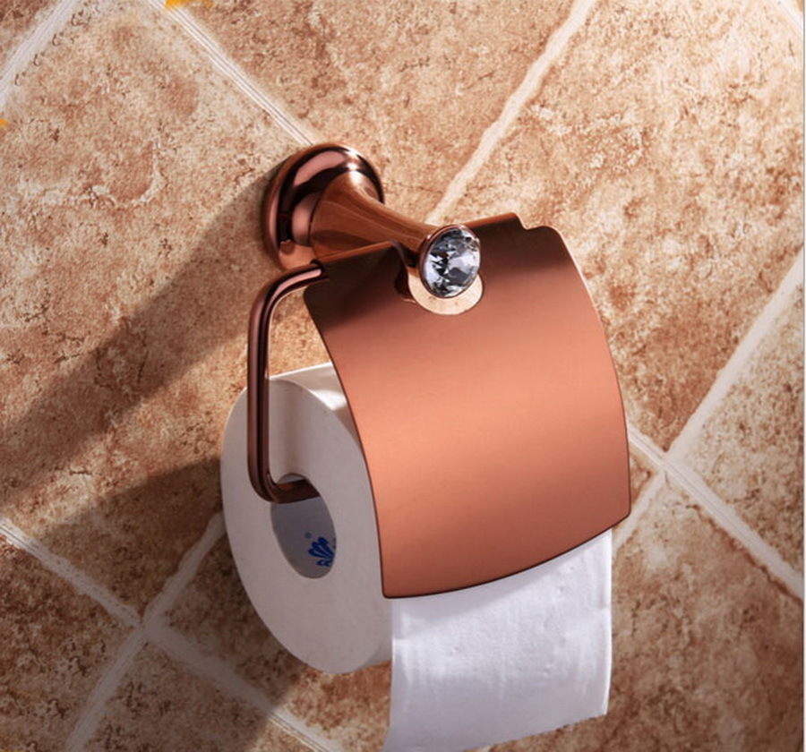 Best ideas about Bathroom Tissue Holder
. Save or Pin Rose Gold Crystal Paper Holder Wall Mounted Toilet Tissue Now.