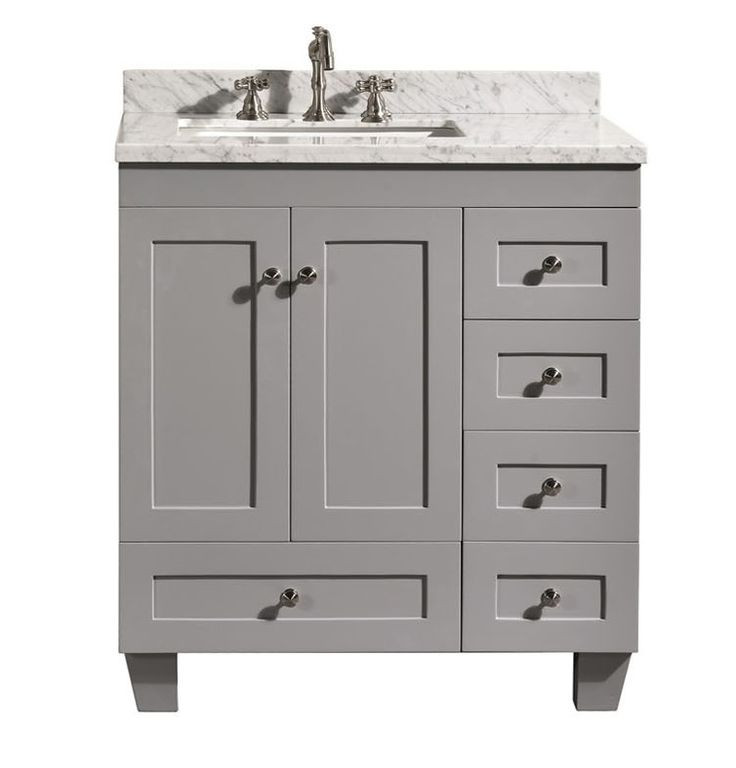 Best ideas about Bathroom Vanity 30 Inch
. Save or Pin Accanto Contemporary 30 inch Grey Finish Bathroom Vanity Now.
