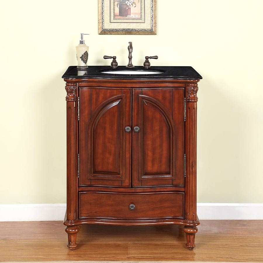 Best ideas about Bathroom Vanity 30 Inch
. Save or Pin 30 Inch Traditional Single Bathroom Vanity with a Black Now.