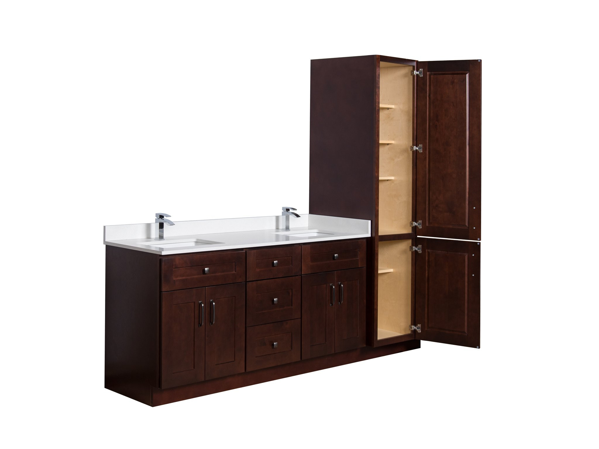 Best ideas about Bathroom Vanity And Linen Cabinet Combo
. Save or Pin Broadway Vanities Solid Wood Bathroom Vanities Always Now.
