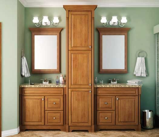 Best ideas about Bathroom Vanity And Linen Cabinet Combo
. Save or Pin StarMark Cabinetry not this layout but the bo vanity Now.