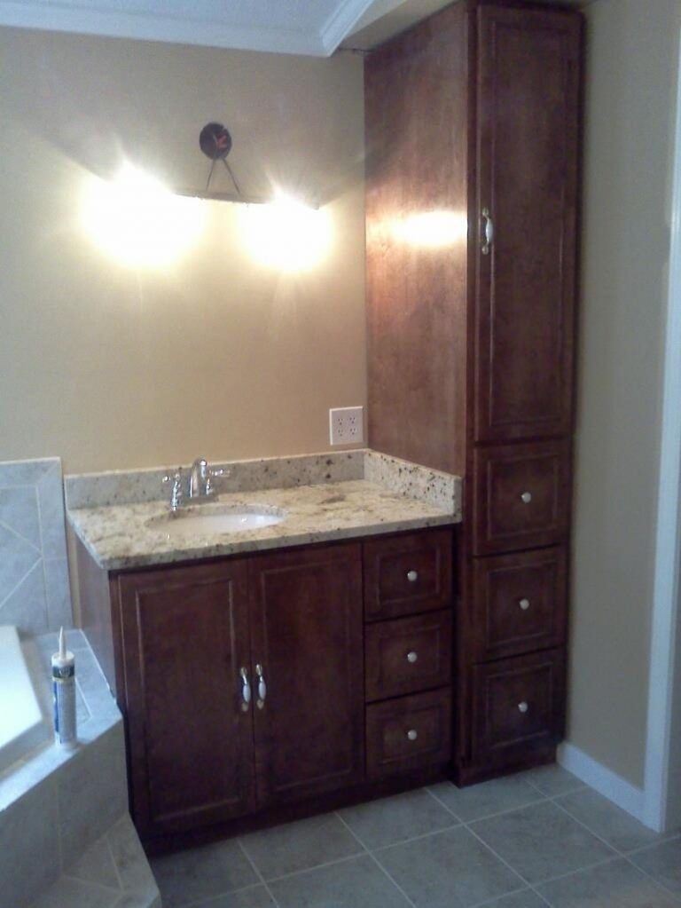Best ideas about Bathroom Vanity And Linen Cabinet Combo
. Save or Pin Amazing Bathroom Vanity And Linen Cabinet Bathroom Vanity Now.