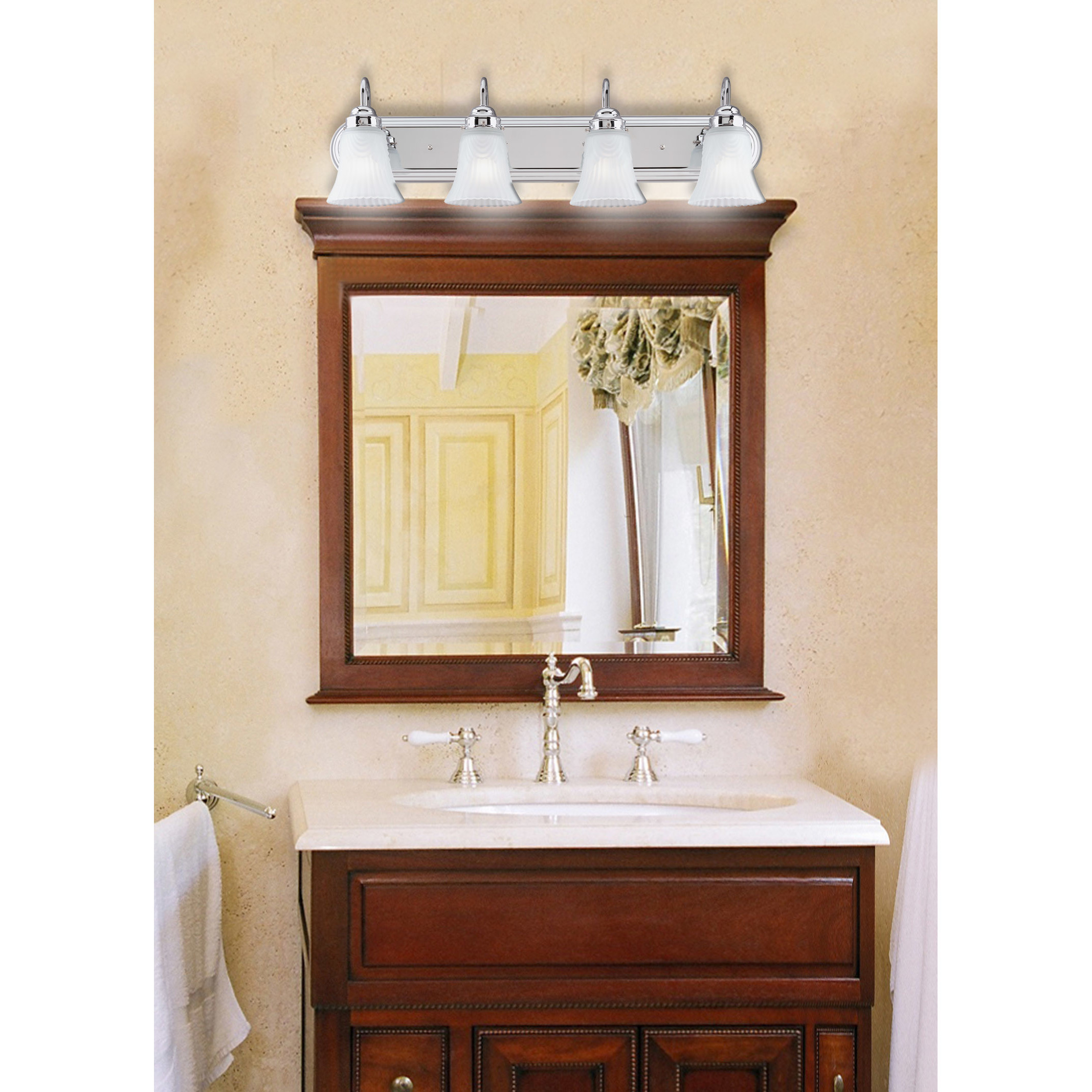 Best ideas about Bathroom Vanity Light
. Save or Pin 4 Light Bathroom Vanity Light Now.