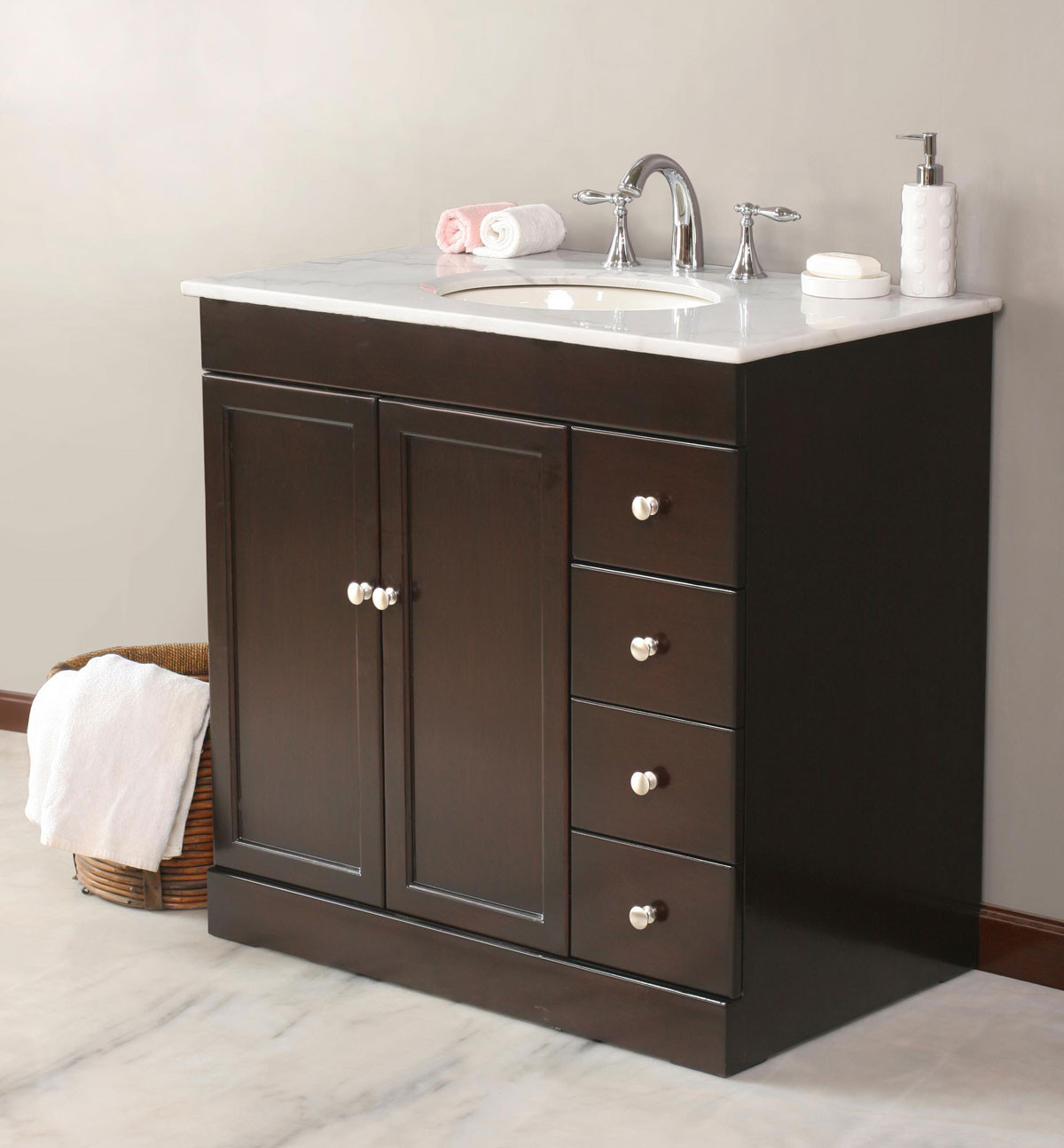 Best ideas about Bathroom Vanity With Top
. Save or Pin Bathroom Vanities with Tops Choosing the Right Countertop Now.