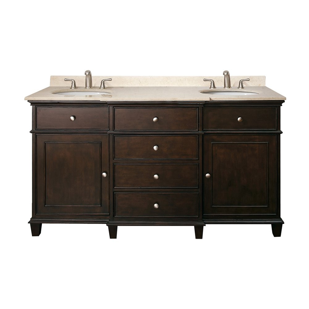Best ideas about Bathroom Vanity With Top
. Save or Pin Avanity WINDSOR VS Double Bathroom Vanity with Counter Top Now.