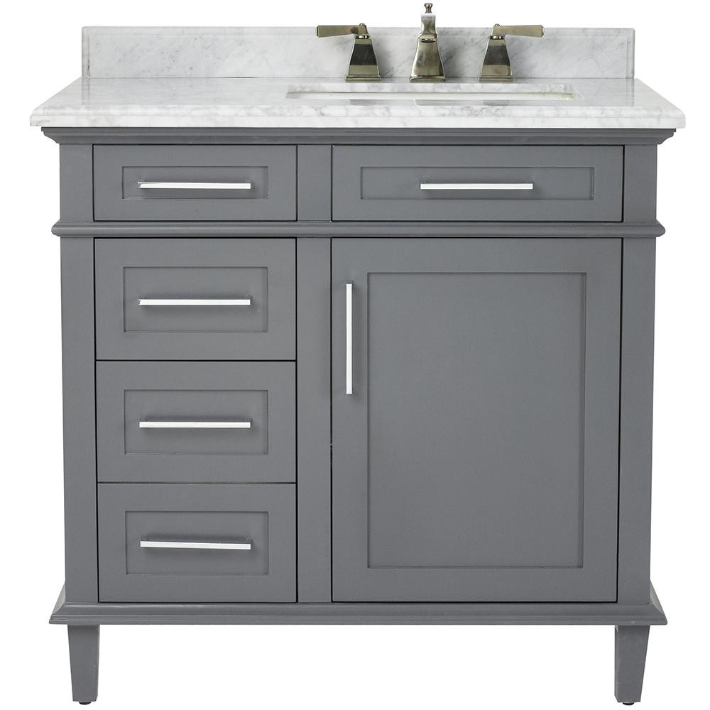 Best ideas about Bathroom Vanity With Top
. Save or Pin Home Decorators Collection Sonoma 36 in W x 22 in D Bath Now.