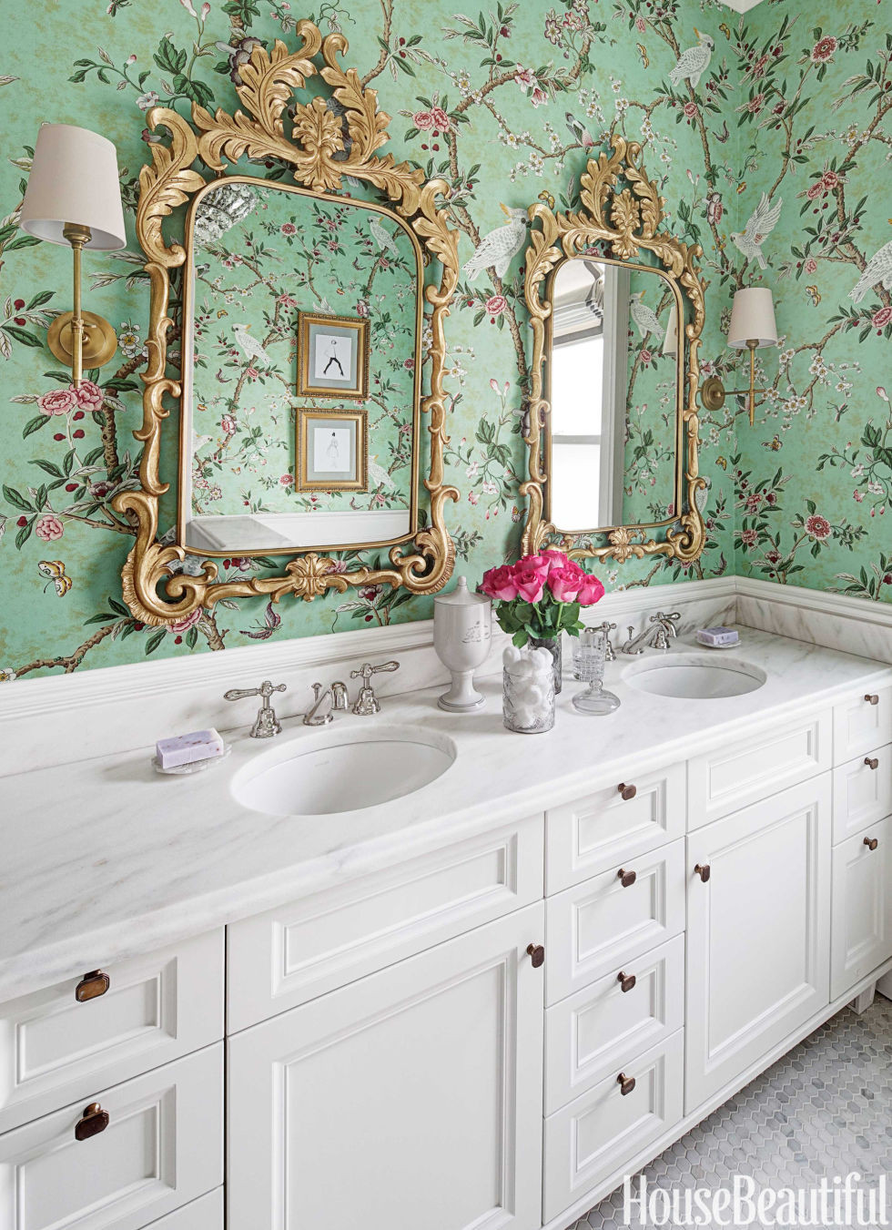 Best ideas about Bathroom Wall Paper
. Save or Pin 30 Gorgeous Wallpapered Bathrooms Now.