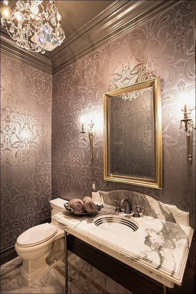 Best ideas about Bathroom Wall Paper
. Save or Pin Gorgeous Wallpaper Ideas for your Modern Bathroom Now.