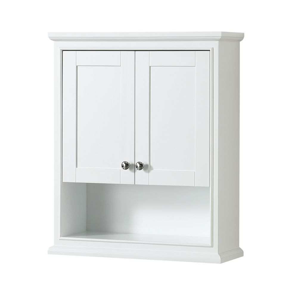 Best ideas about Bathroom Wall Storage Cabinets
. Save or Pin Bathroom Wall Mounted Storage Cabinet White Now.