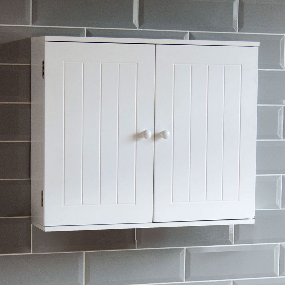 Best ideas about Bathroom Wall Storage Cabinets
. Save or Pin Bathroom Wall Cabinet Double Door Storage Cupboard Wooden Now.