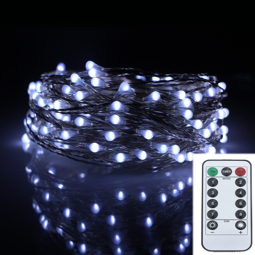 Best ideas about Battery Operated Outdoor String Lights
. Save or Pin 66FT 20M 200LED 8Modes Silver Wire Battery Operated Led Now.