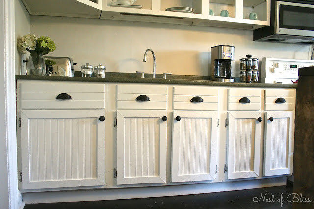 Best ideas about Beadboard Cabinets DIY
. Save or Pin DIY Beadboard Wallpaper Cabinets Nest of Bliss Now.