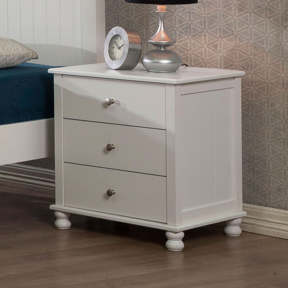 Best ideas about Bedroom Night Stands
. Save or Pin Night Stand White Anderson 3 drawer Nightstand Furniture Now.