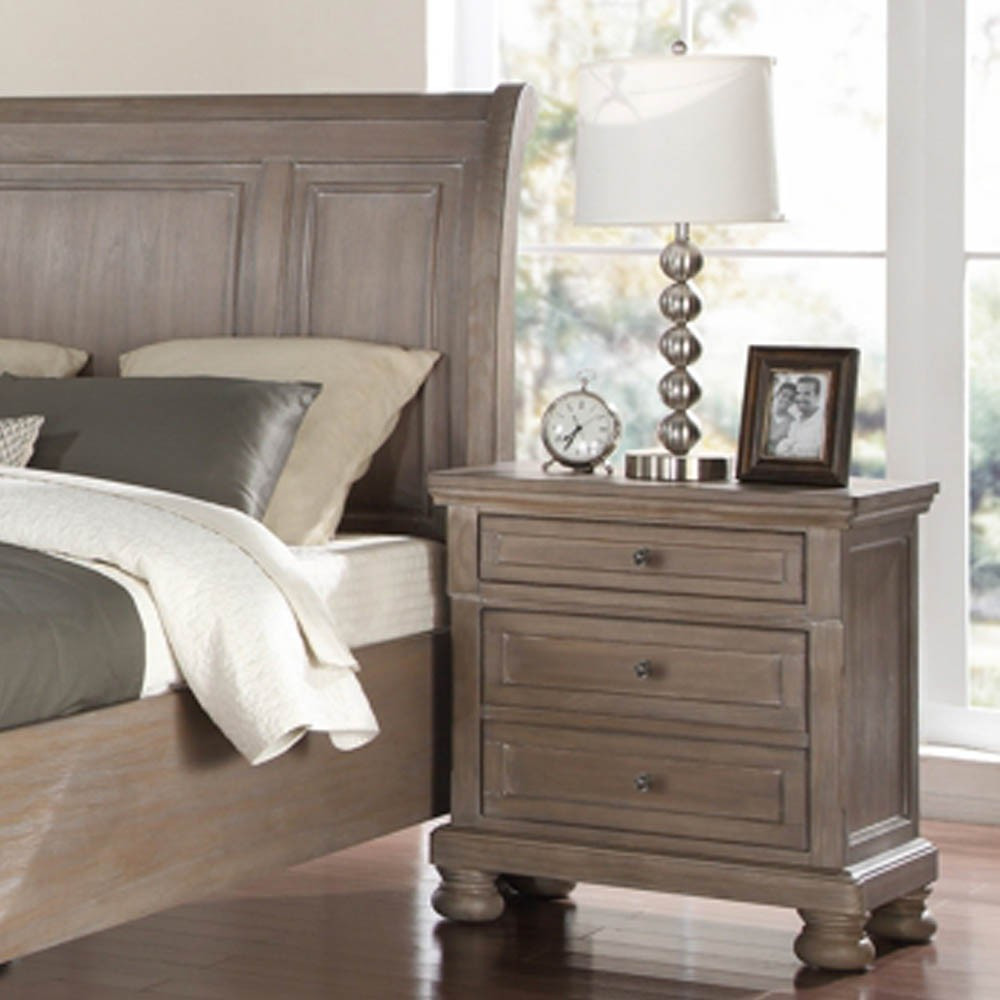 Best ideas about Bedroom Night Stands
. Save or Pin Allegra Pewter Nightstand Nightstands Bedroom Bernie Now.