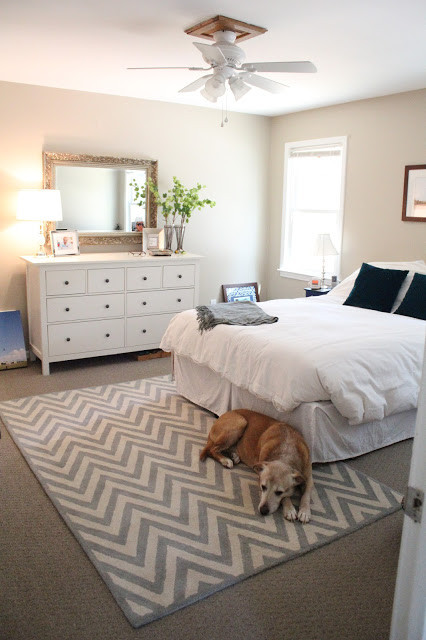 Best ideas about Bedroom Rug Placement
. Save or Pin Ten June Our Rental House A Master Bedroom Tour I like Now.