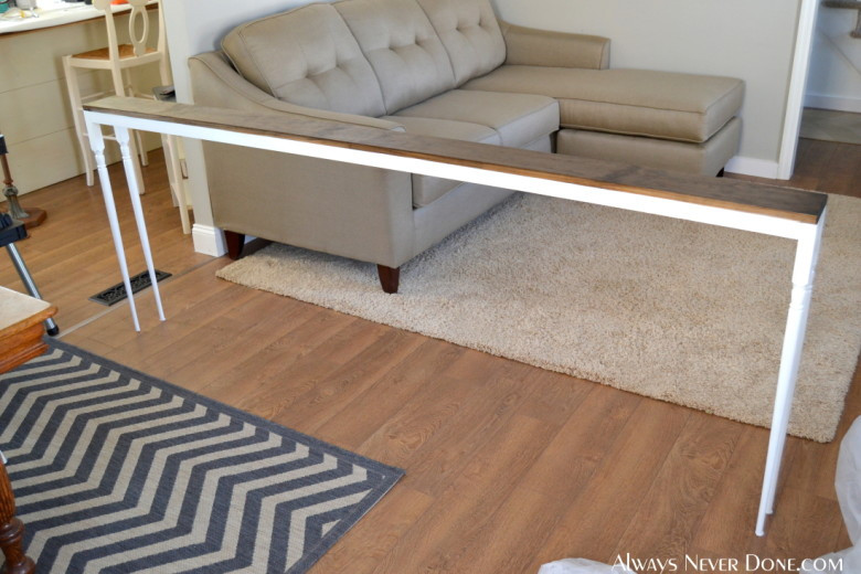 Best ideas about Behind Sofa Table
. Save or Pin $25 Sofa Table Tutorial – Always Never Done Now.