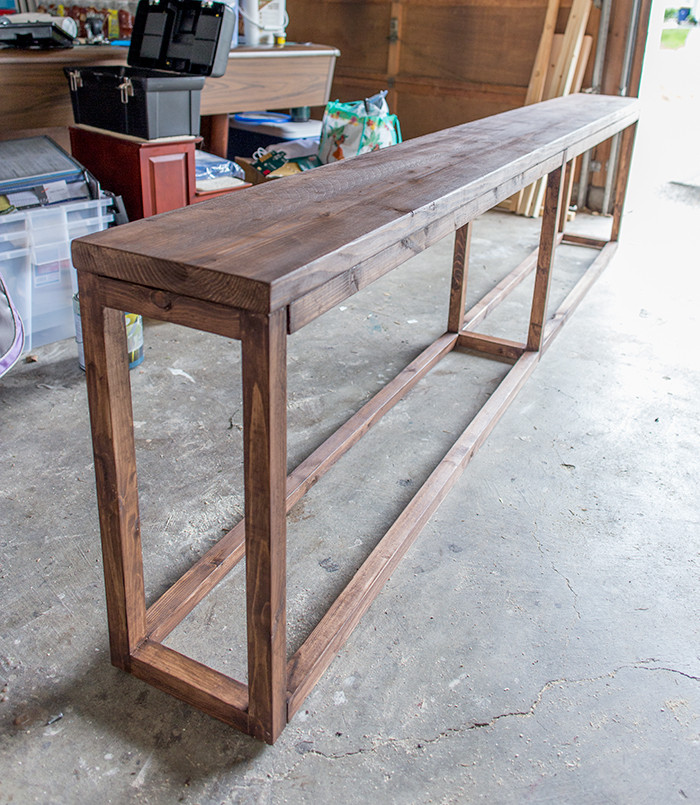 Best ideas about Behind Sofa Table
. Save or Pin $30 DIY Sofa Console Table Tutorial Now.