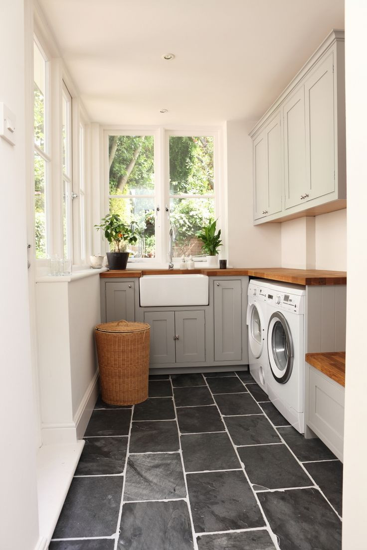 Best ideas about Best Flooring For Laundry Room
. Save or Pin laundry room black slate floors A House Like This Now.
