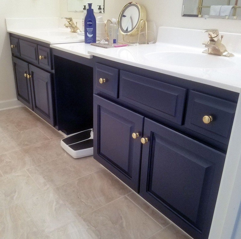 Best ideas about Best Paint Finish For Bathroom
. Save or Pin Coastal Blue Bathroom Vanity Now.