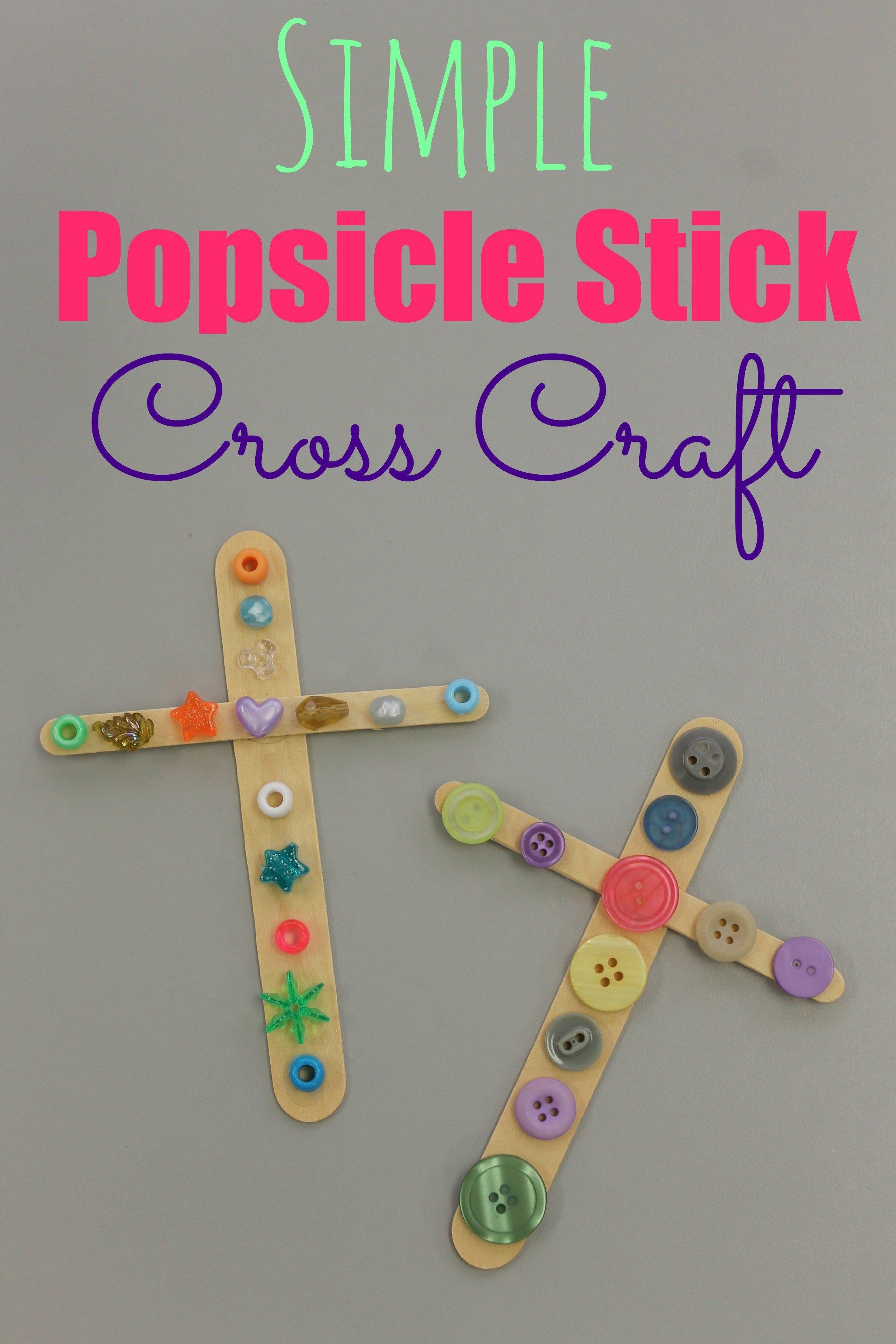 Best ideas about Bible Crafts For Kids
. Save or Pin Simple Cross Craft Easter Spring Now.