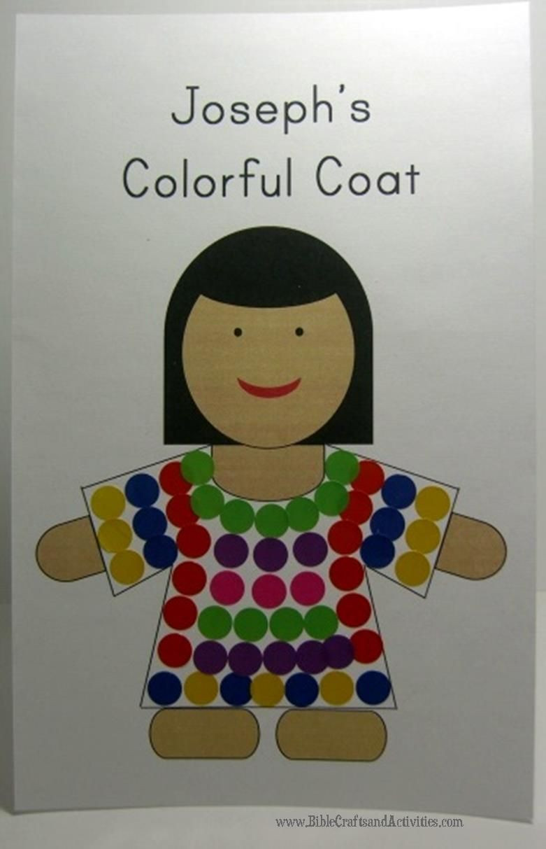 Best ideas about Bible Crafts For Kids
. Save or Pin Joseph s Coat Template to plete with stickers paint Now.