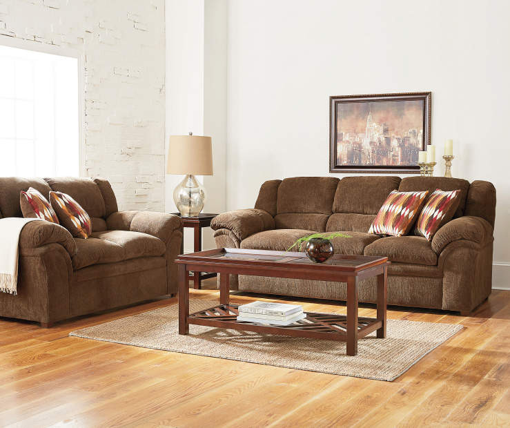 Best ideas about Big Lots Living Room Furniture
. Save or Pin Simmons Verona Chocolate Chenille Living Room Furniture Now.