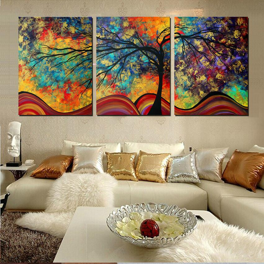 Best ideas about Big Wall Art
. Save or Pin Wall Art Home Decor Abstract Tree Painting Colorful Now.