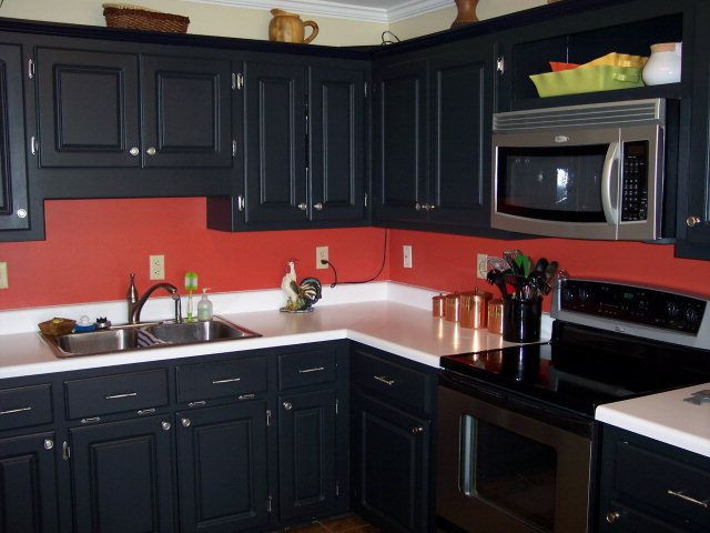 Best ideas about Black And Red Kitchen Decor
. Save or Pin Black cabinets & red walls Its definitely a maybe for my Now.