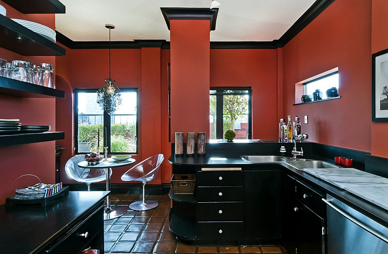 Best ideas about Black And Red Kitchen Decor
. Save or Pin Red Black And White Interiors Living Rooms Kitchens Now.