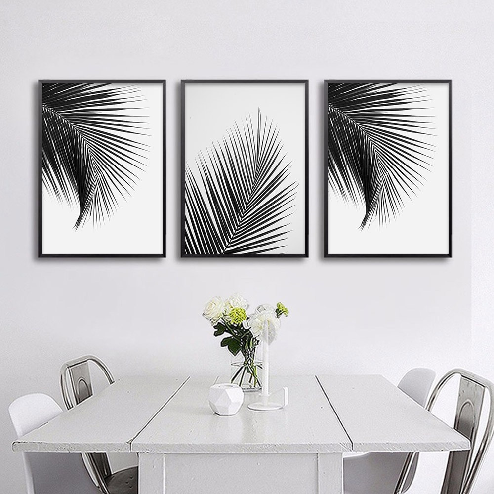 Best ideas about Black And White Wall Art
. Save or Pin Black White Palm Tree Leaves Canvas Posters and Prints Now.