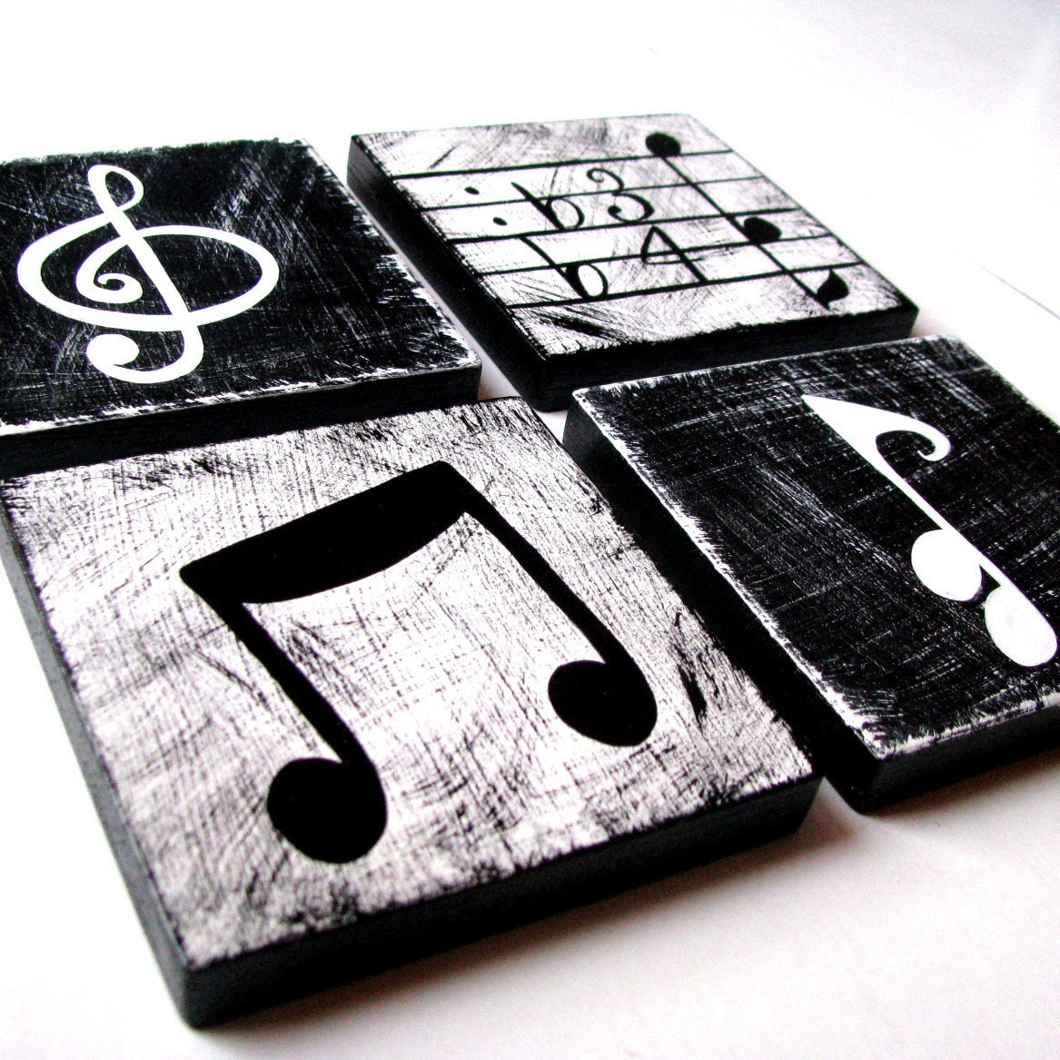 Best ideas about Black And White Wall Art
. Save or Pin Music Inspired Black and White Wall Art by WhimsicalArtBlocks Now.