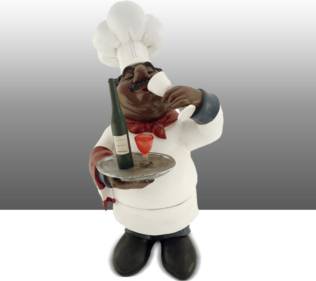 Best ideas about Black Chef Kitchen Decor
. Save or Pin Black Chef Kitchen Statue Drinking Wine Table Art Decor Now.