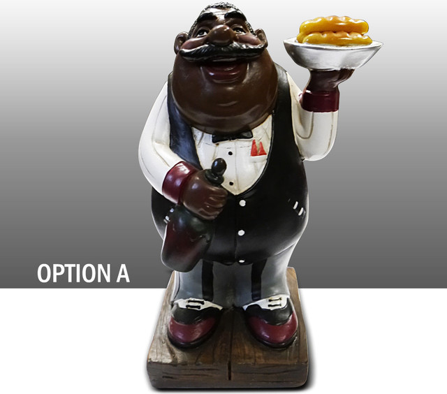 Best ideas about Black Chef Kitchen Decor
. Save or Pin Black Chef Kitchen Figure With Cake Table Art Decor Option Now.