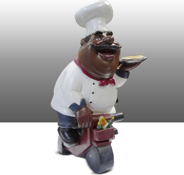 Best ideas about Black Chef Kitchen Decor
. Save or Pin Black Chef Kitchen Statue Bike Table Art Decor Now.