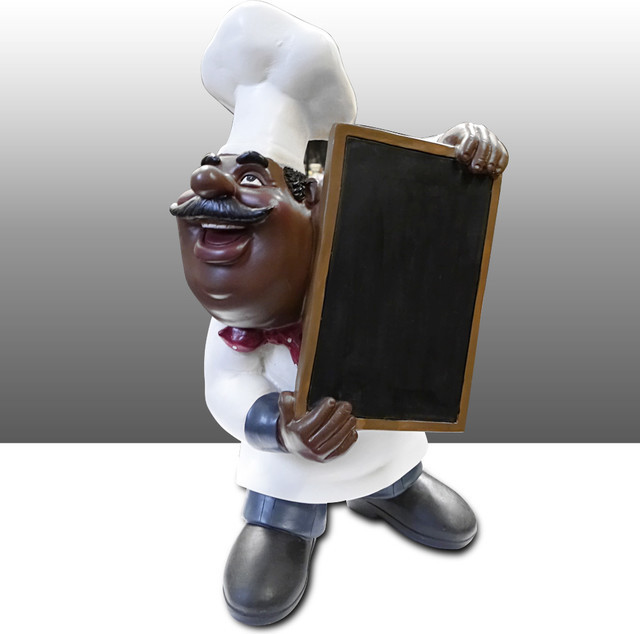 Best ideas about Black Chef Kitchen Decor
. Save or Pin Black Chef Kitchen Statue Menu Board Holder Table Art Now.