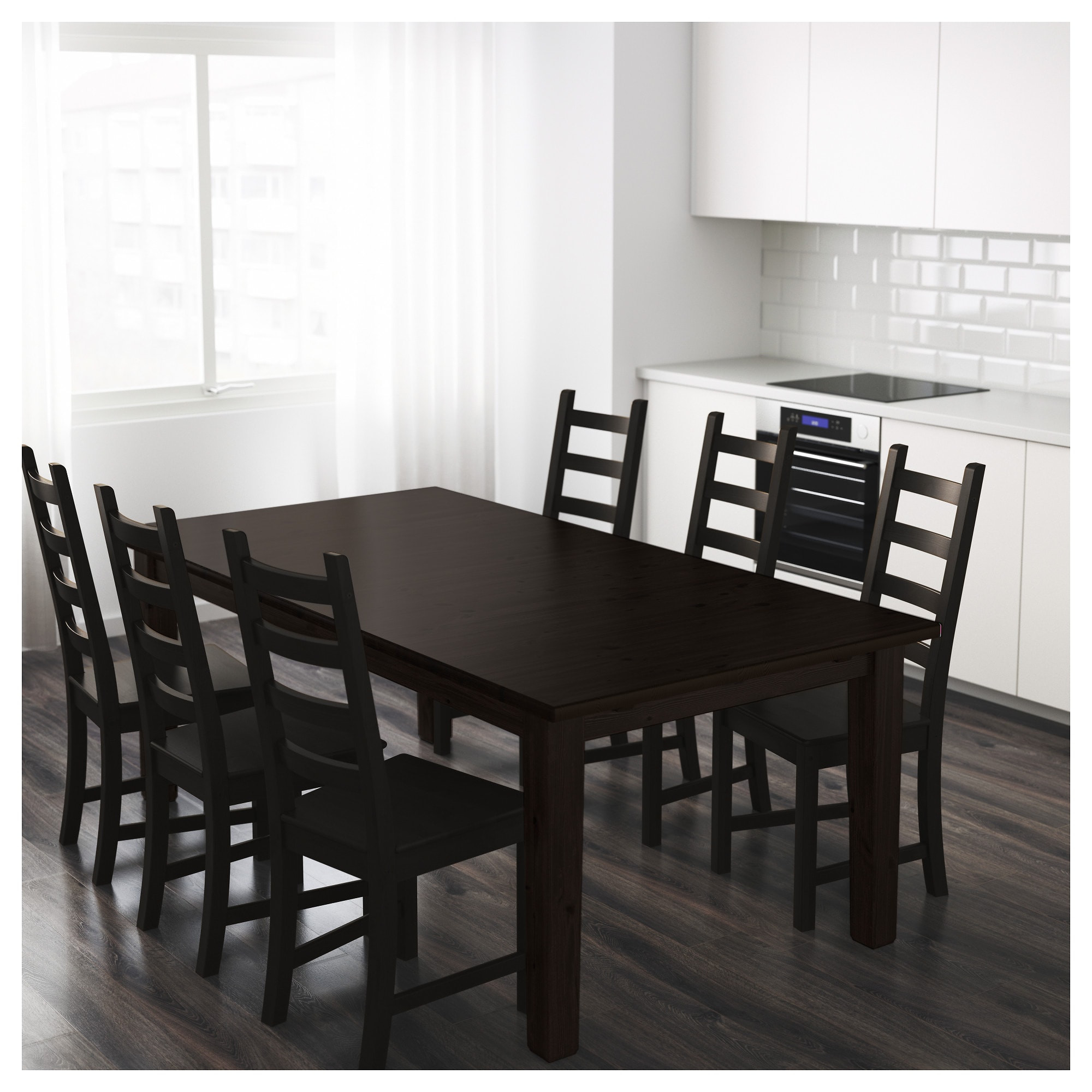 Best ideas about Black Dining Table
. Save or Pin STORNÄS Extendable table Brown black 201 247 293 x 105 cm Now.