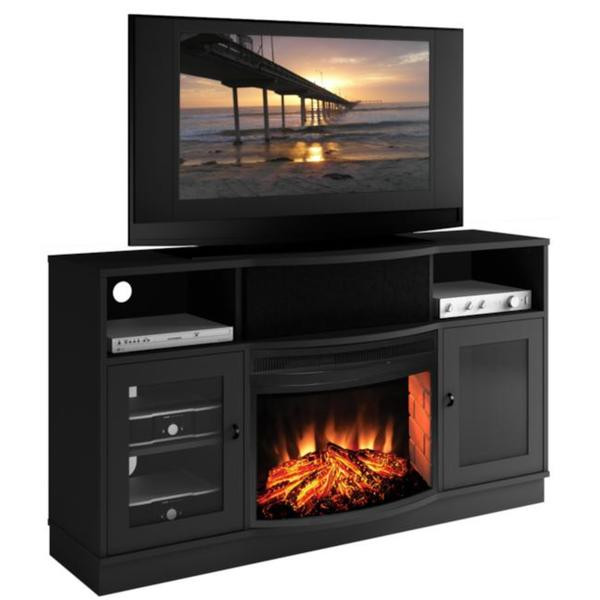 Best ideas about Black Electric Fireplace Tv Stand
. Save or Pin Shop Matte Black Electric Fireplace 25 inch TV Stand Now.