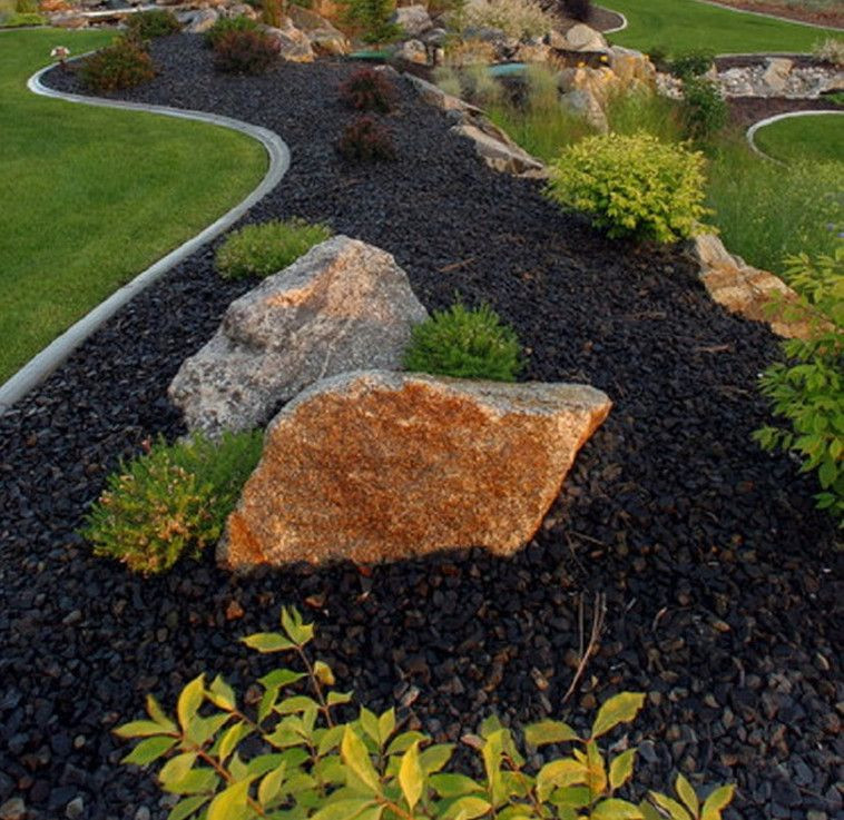 Best ideas about Black Landscape Rock
. Save or Pin black river rock landscaping Now.