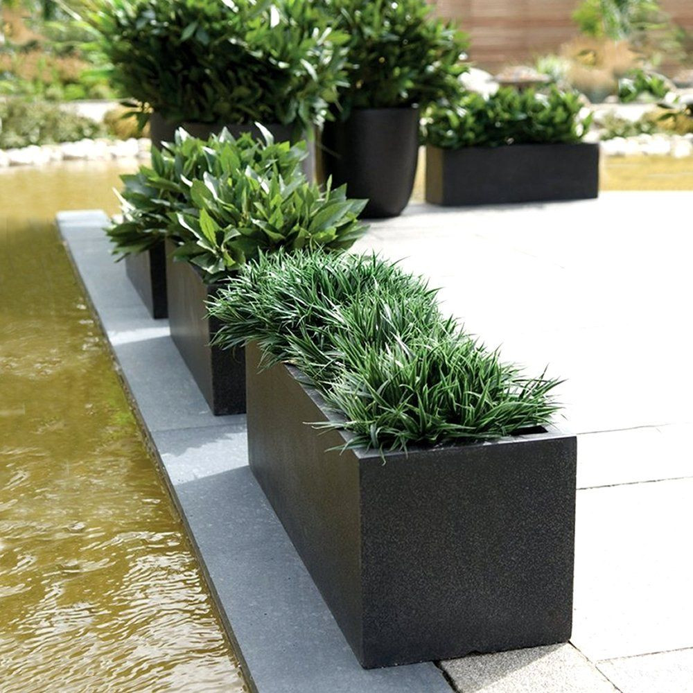 Best ideas about Black Outdoor Planters
. Save or Pin rectangular planters Now.