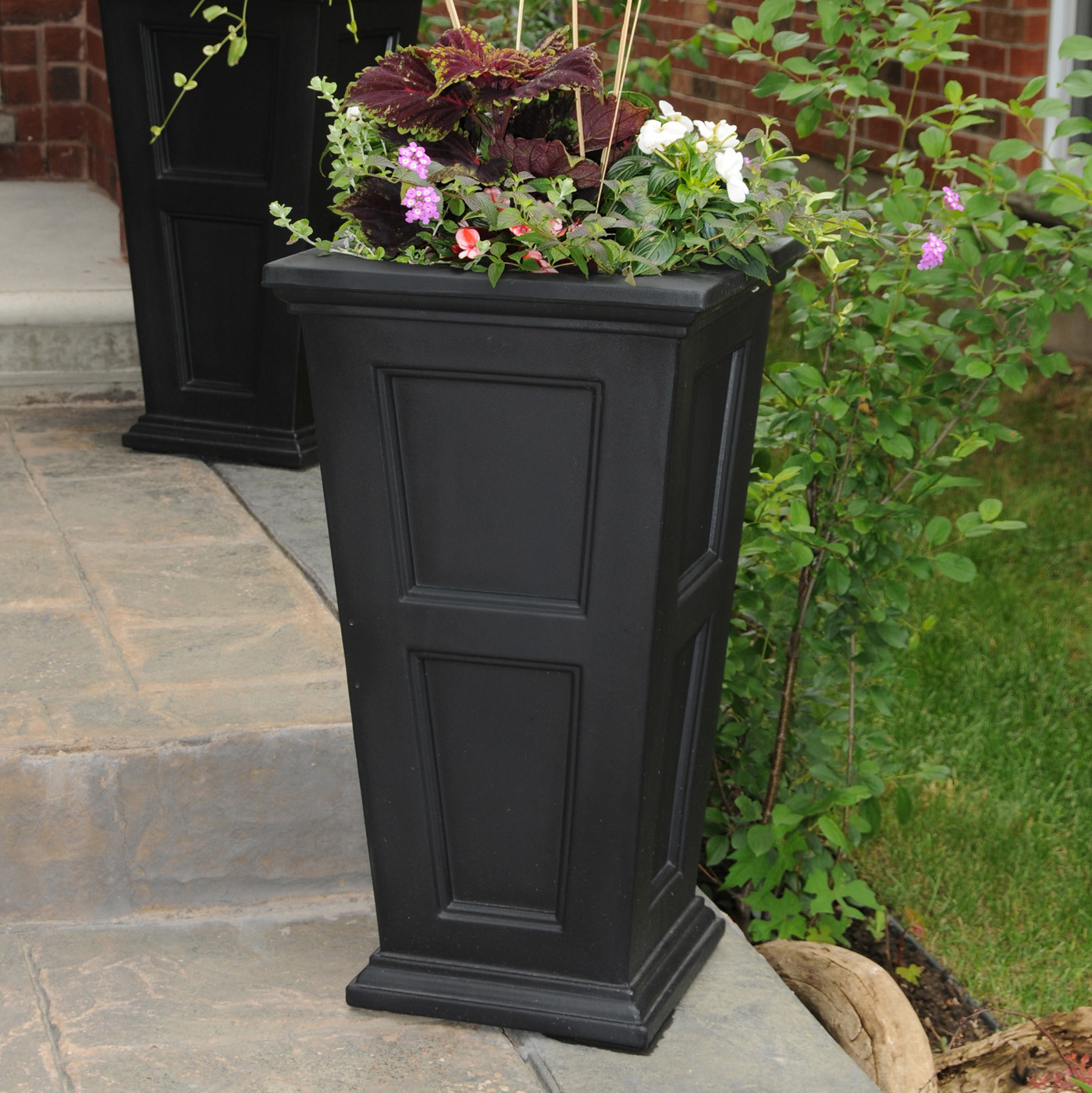 Best ideas about Black Outdoor Planters
. Save or Pin Mayne 5829 B Fairfield Black Tall Planter at Lowe s Canada Now.