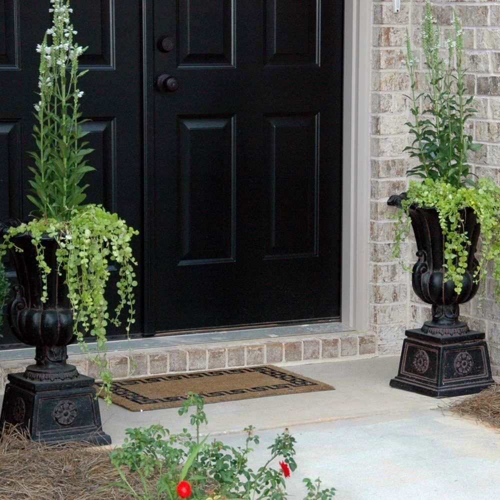Best ideas about Black Outdoor Planters
. Save or Pin 2 PACK Outdoor Planter Pots Tall Urn Flower Black Now.
