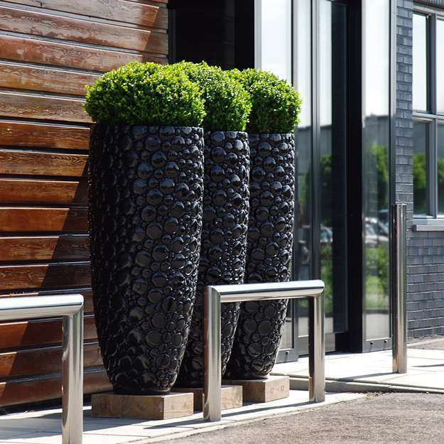 Best ideas about Black Outdoor Planters
. Save or Pin 380 dia Round Black Indoor Outdoor Planter Home Now.