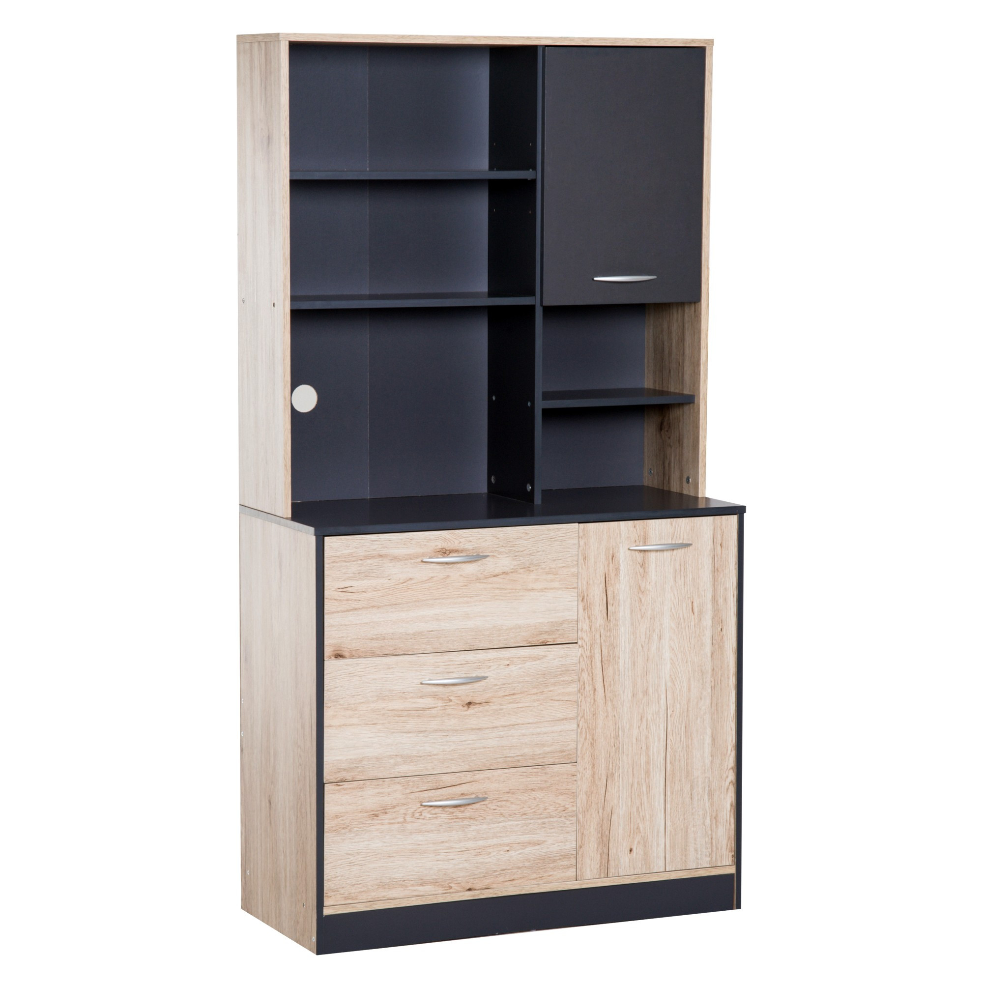 Best ideas about Black Pantry Cabinet
. Save or Pin HOM Kitchen Pantry Cabinet 90Lx39Wx169H cm Black and Now.