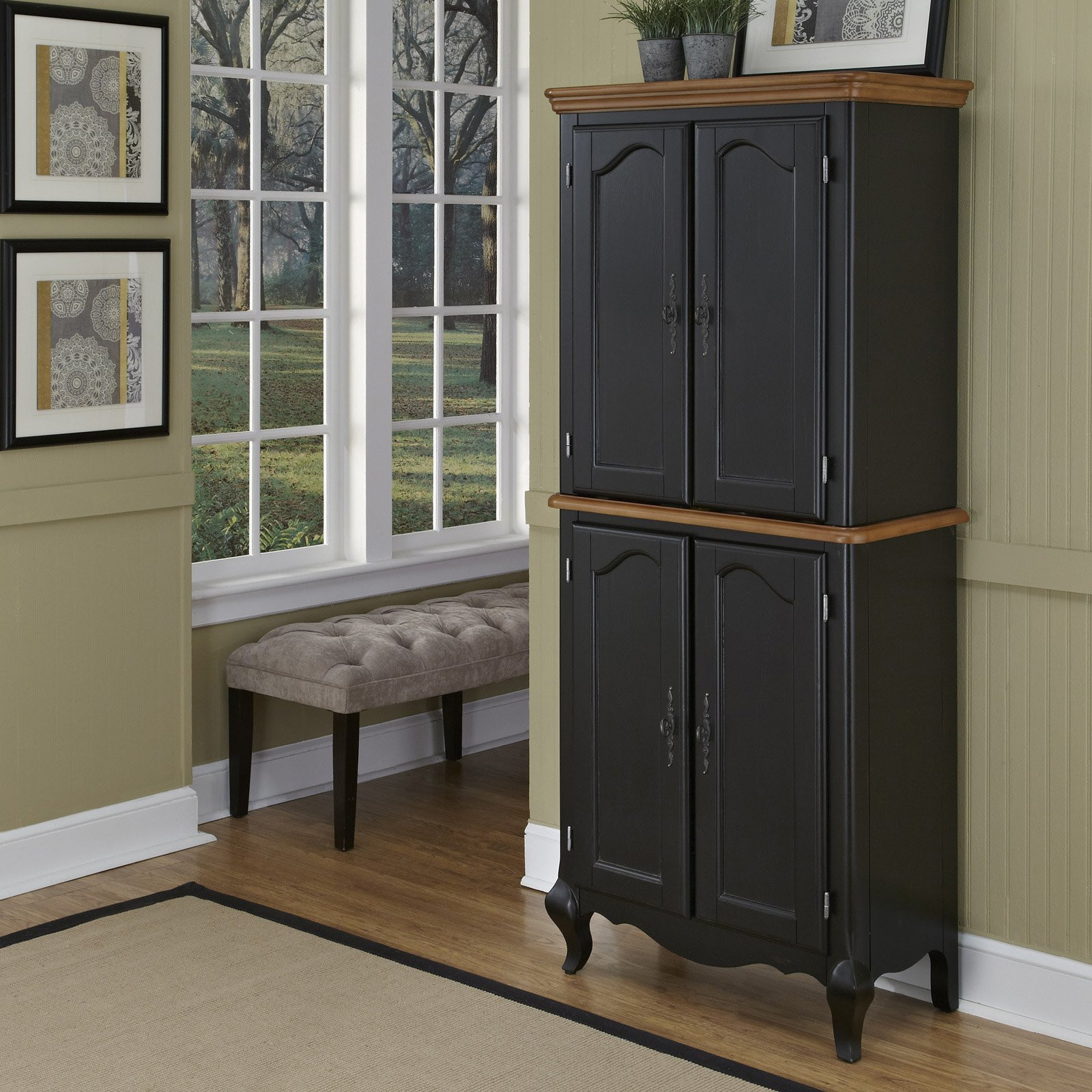 Best ideas about Black Pantry Cabinet
. Save or Pin Home Styles The French Countryside Oak and Rubbed Black Now.