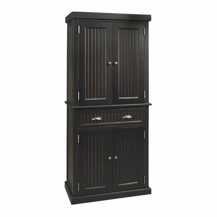 Best ideas about Black Pantry Cabinet
. Save or Pin Nantucket Pantry Cabinet in Black Kitchen Now.