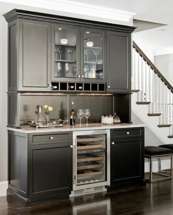 Best ideas about Black Pantry Cabinet
. Save or Pin Black Butlers Pantry Cabinets Transitional kitchen Now.