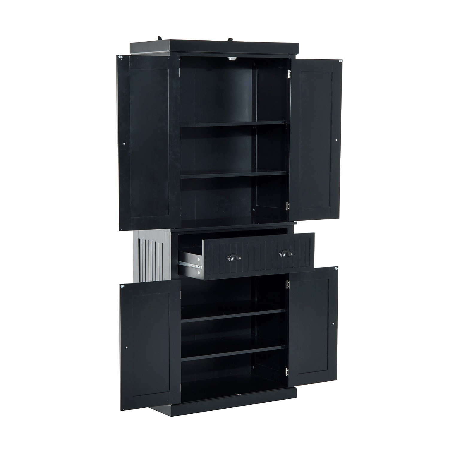 Best ideas about Black Pantry Cabinet
. Save or Pin Hom Tall 72” Traditional Colonial Style Standing Now.